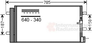 VAN WEZEL 03005352 -  Конденсатор, кондиционер